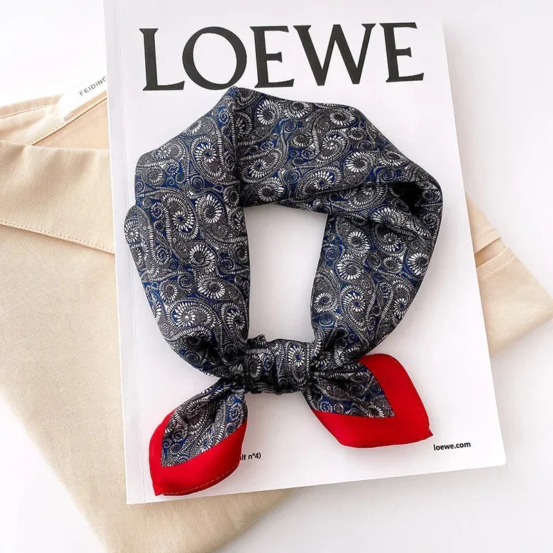 Scarf 100% Mulberry Silk Bandana Women Square Scarves