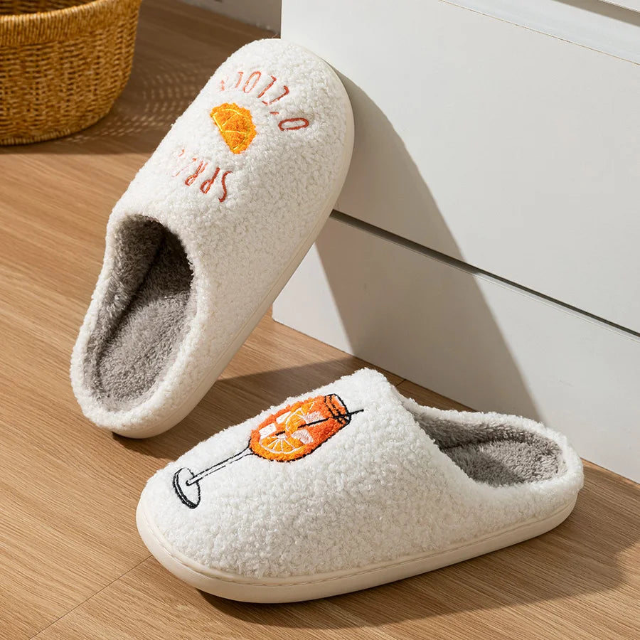 Spritz Slippers Soft Plush Spritz O'Clock