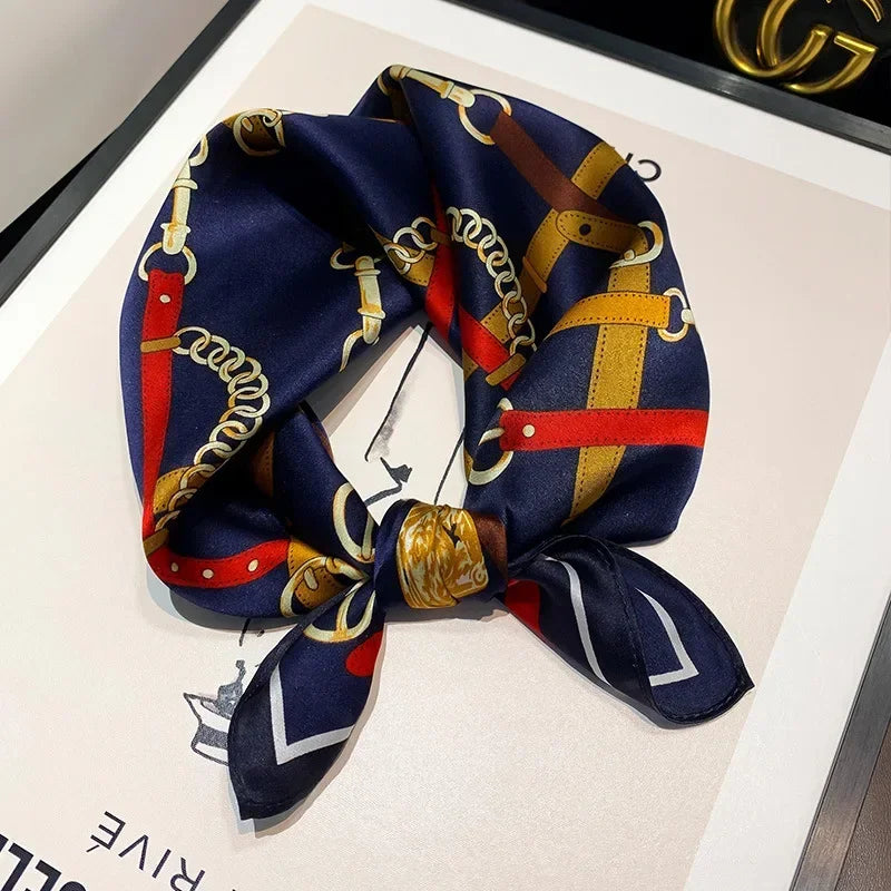 Scarf 100% Mulberry Silk Bandana Women Square Scarves