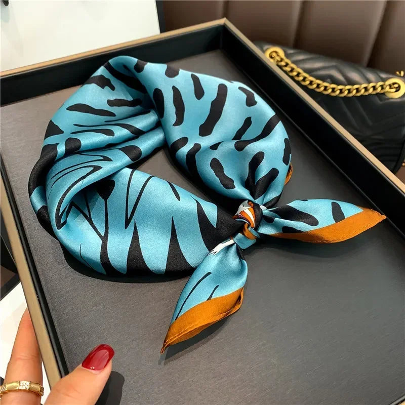 Scarf 100% Mulberry Silk Bandana Women Square Scarves