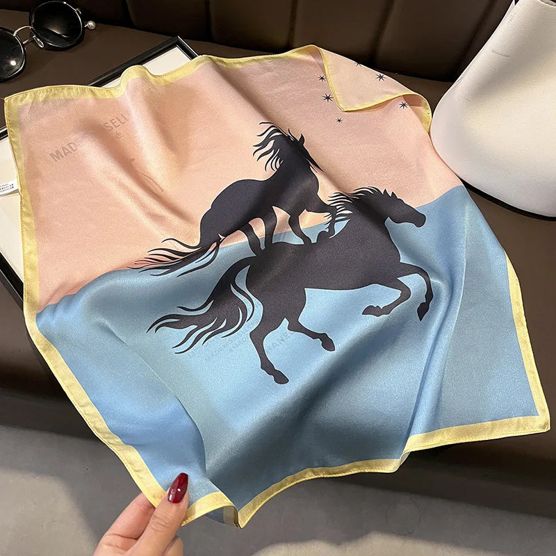 Scarf 100% Mulberry Silk Bandana Women Square Scarves