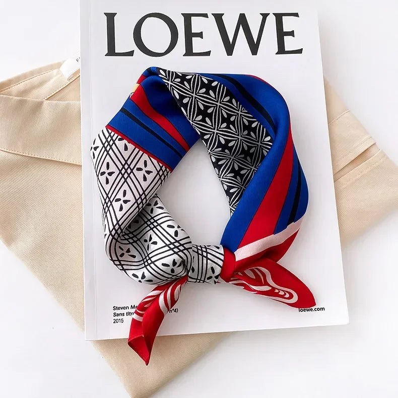 Scarf 100% Mulberry Silk Bandana Women Square Scarves