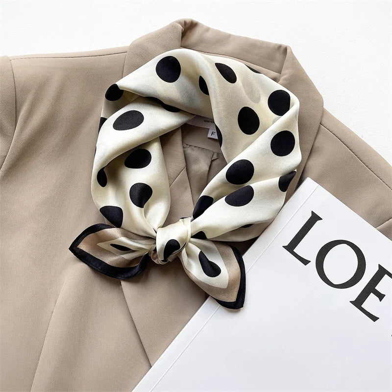 100% Silk Scarf 53cm Square Multicolor