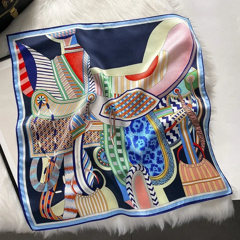 Scarf 100% Mulberry Silk Bandana Women Square Scarves