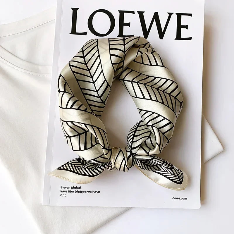 Scarf 100% Mulberry Silk Bandana Women Square Scarves