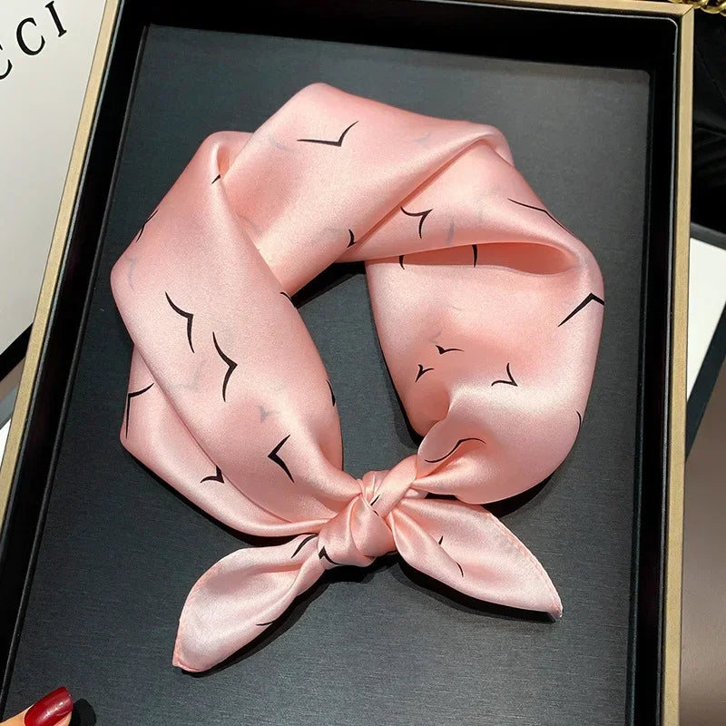 Scarf 100% Mulberry Silk Bandana Women Square Scarves