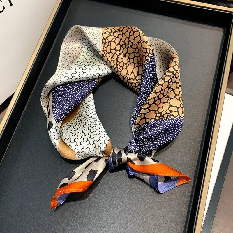 Scarf 100% Mulberry Silk Bandana Women Square Scarves