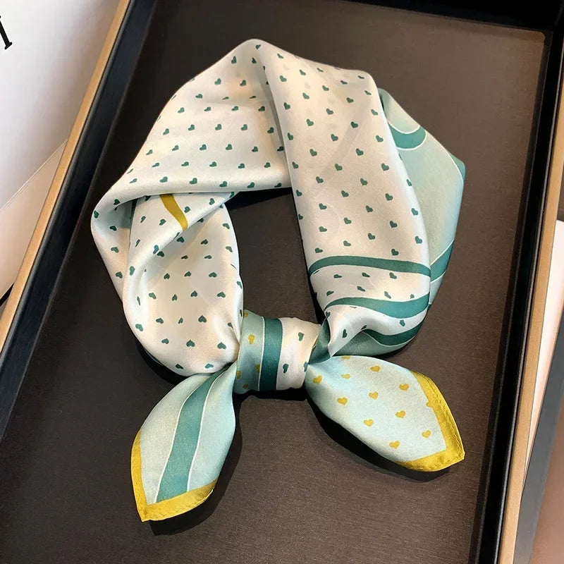 Scarf 100% Mulberry Silk Bandana Women Square Scarves