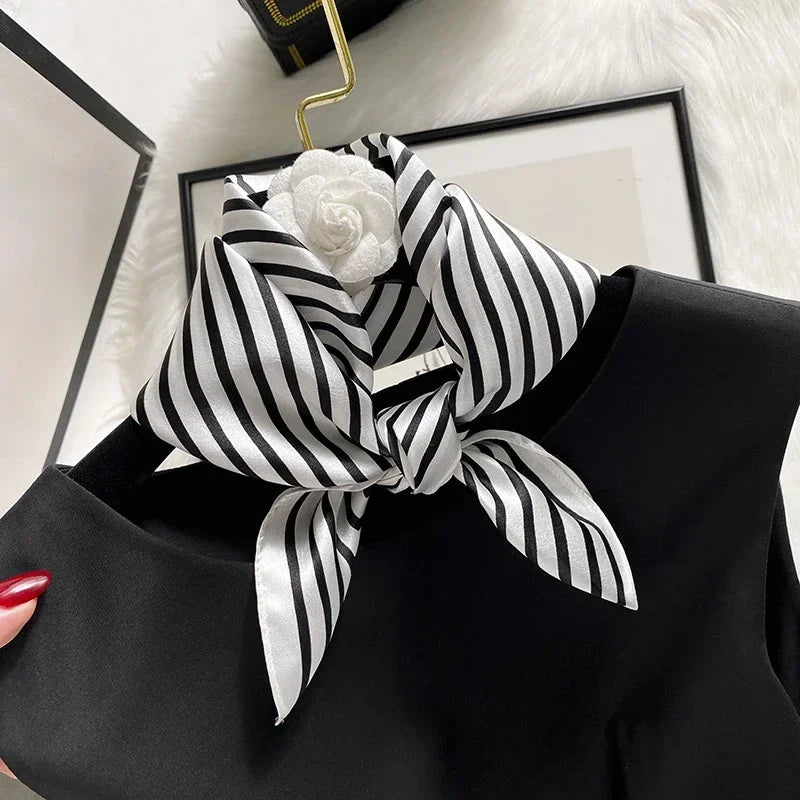 Scarf 100% Mulberry Silk Bandana Women Square Scarves