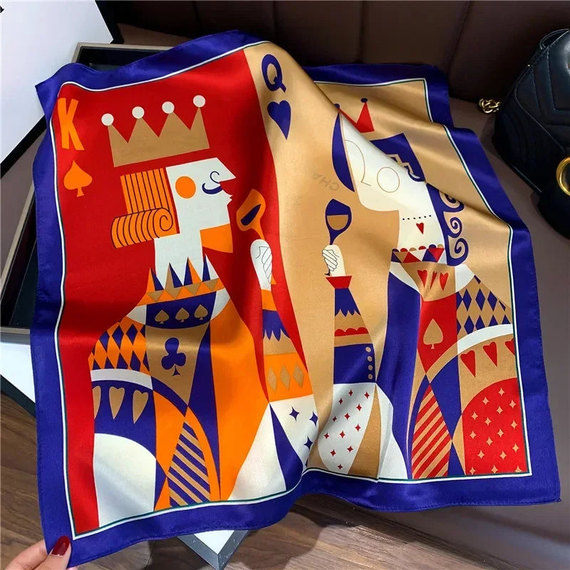 Scarf 100% Mulberry Silk Bandana Women Square Scarves