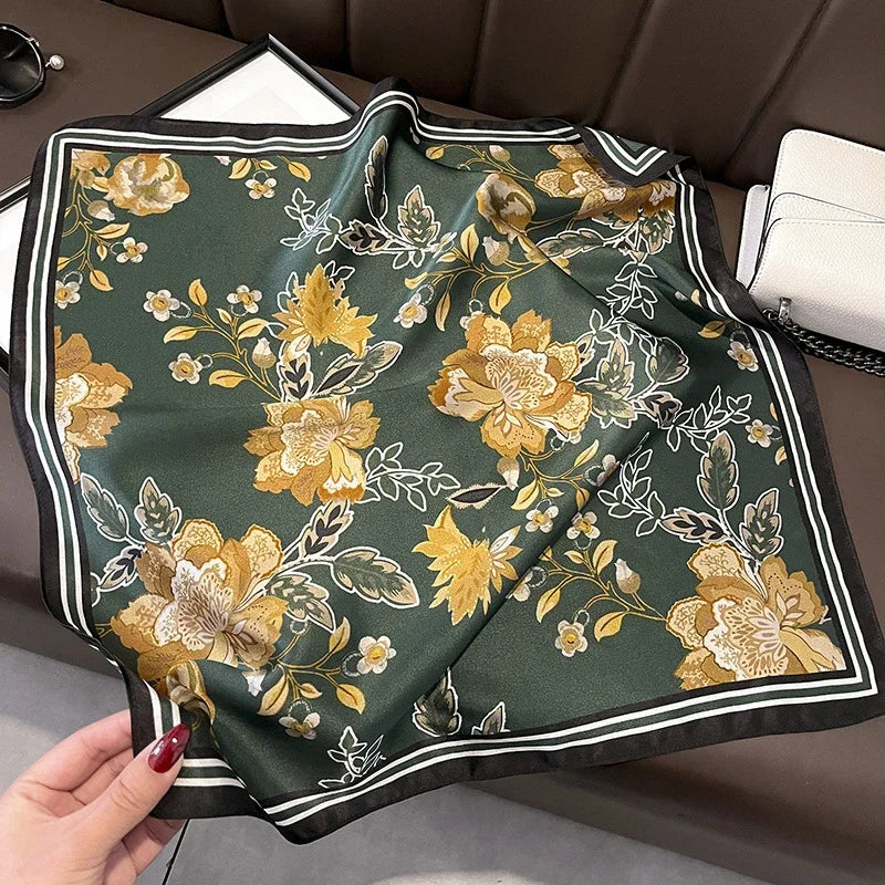 Scarf 100% Mulberry Silk Bandana Women Square Scarves