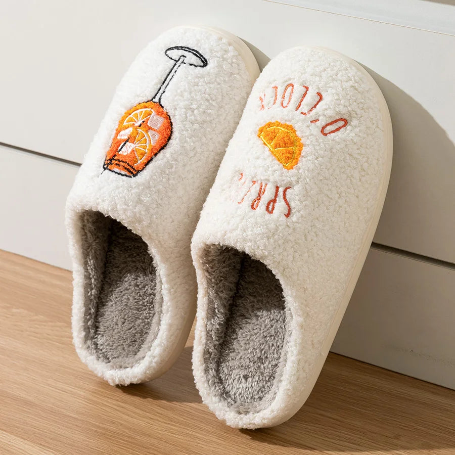 Spritz Slippers Soft Plush Spritz O'Clock