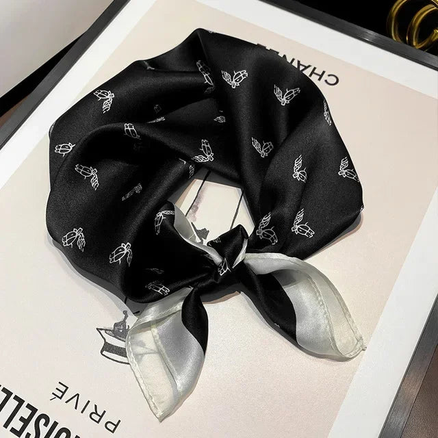 Scarf 100% Mulberry Silk Bandana Women Square Scarves