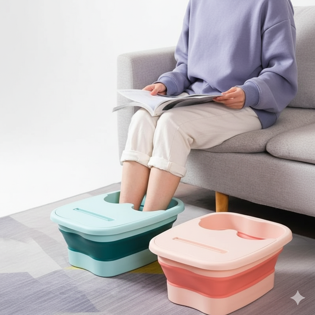 Sklopiva kanta za stopala – jednostavno skladištenje, duboko opuštanje