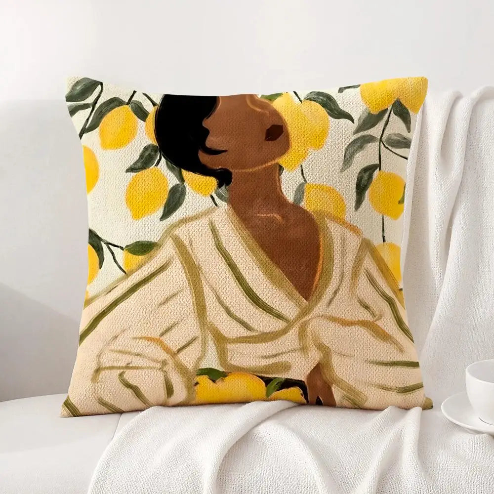 Abstract Designer Cushion Cover – Double-Sided Modern Art Pillowcase
