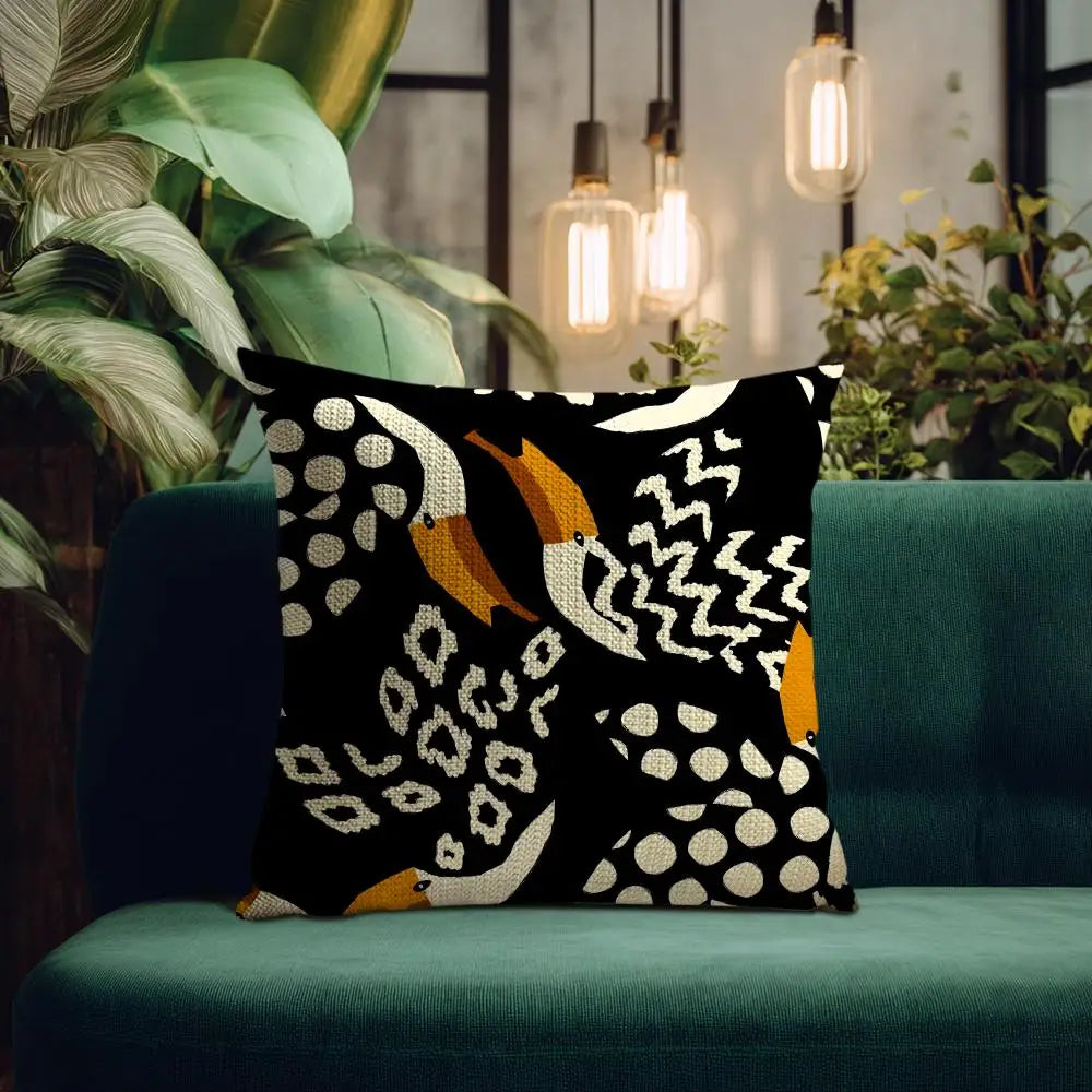 Abstract Designer Cushion Cover – Double-Sided Modern Art Pillowcase