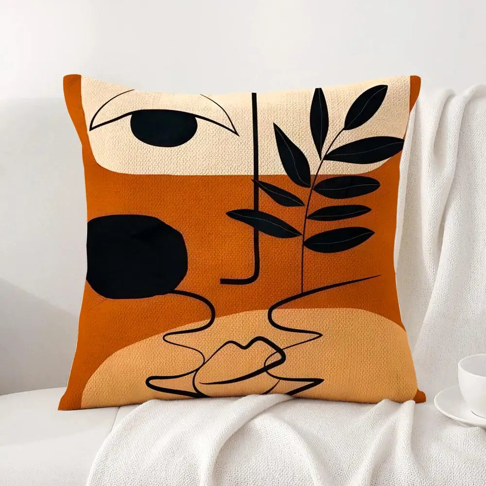Abstract Designer Cushion Cover – Double-Sided Modern Art Pillowcase
