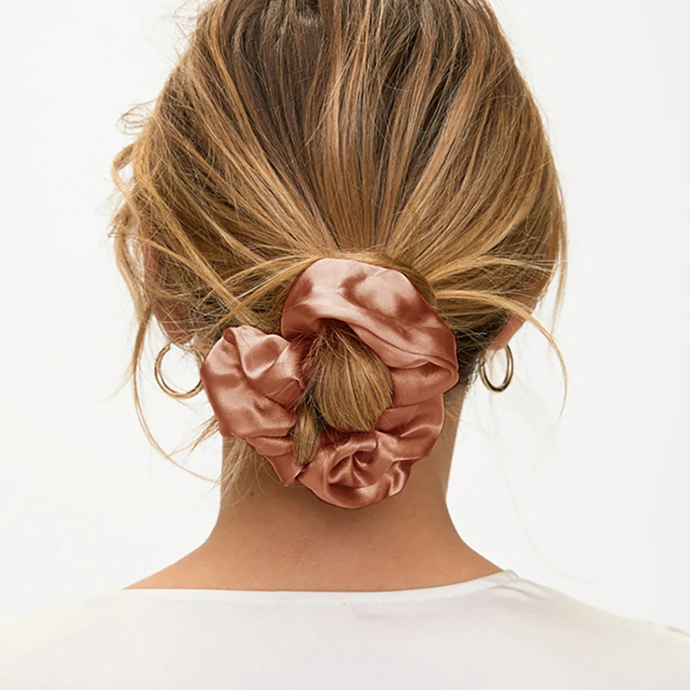 Elastici per capelli in seta di gelso al 100%, elastici per capelli 