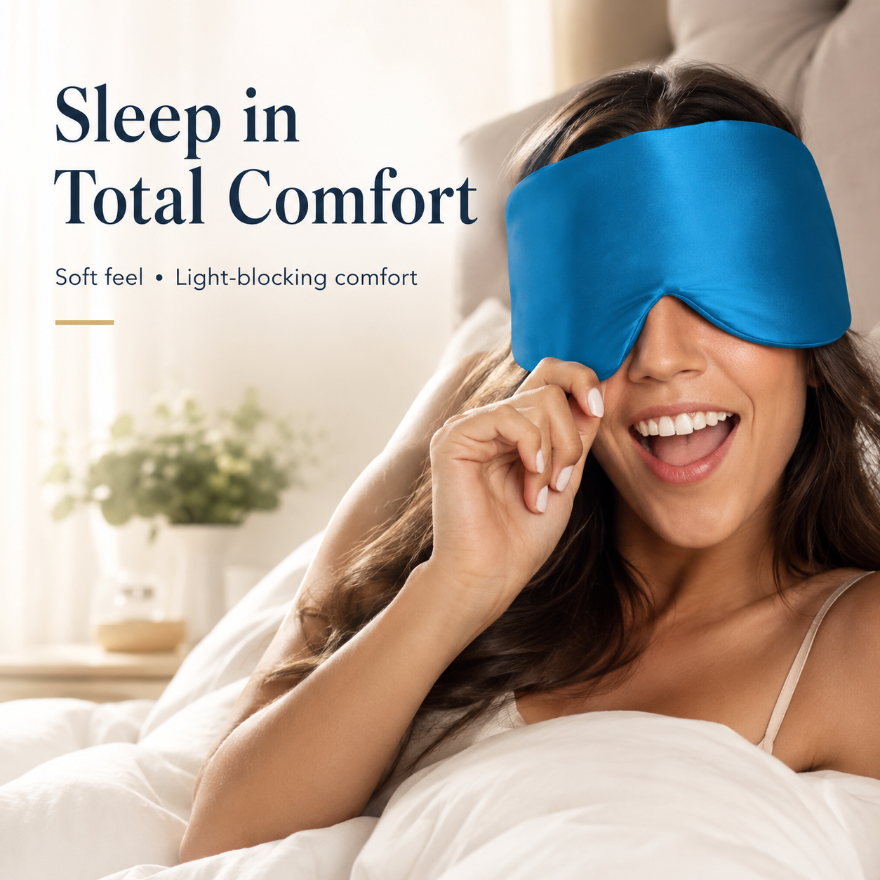 Sleeping Mask 100% Mulberry Silk Blocking Light Soft Padded