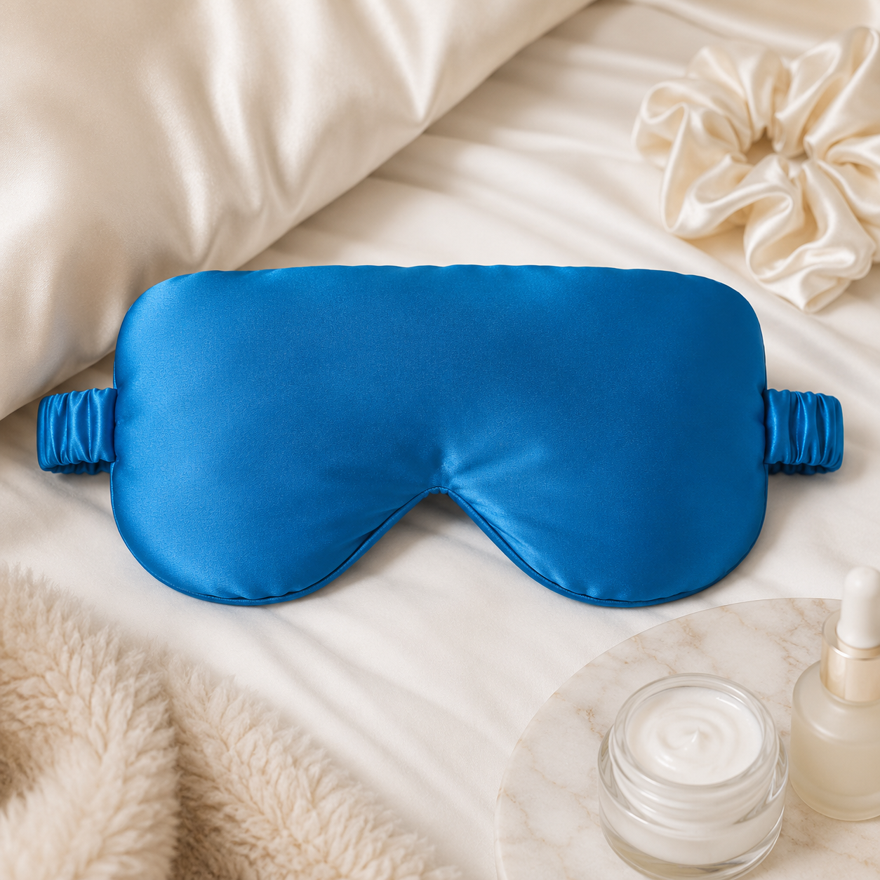 Sleeping Mask 100% Mulberry Silk Blocking Light Soft Padded