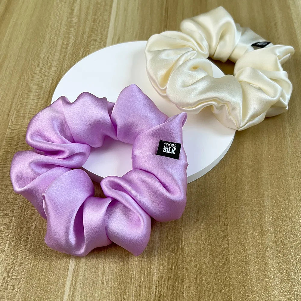Elastici per capelli in seta di gelso al 100%, elastici per capelli 