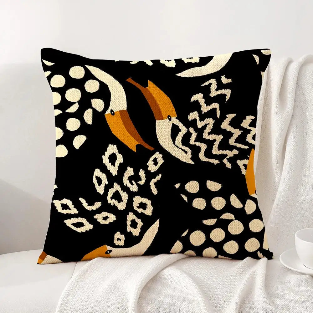 Abstract Designer Cushion Cover – Double-Sided Modern Art Pillowcase