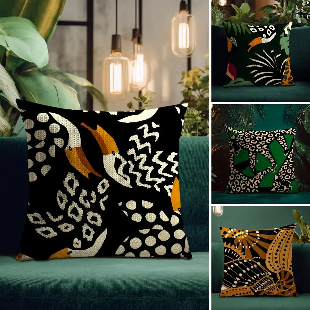 Abstract Designer Cushion Cover – Double-Sided Modern Art Pillowcase