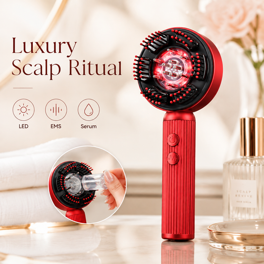 LED Scalp Care Massage Brush & Applicator