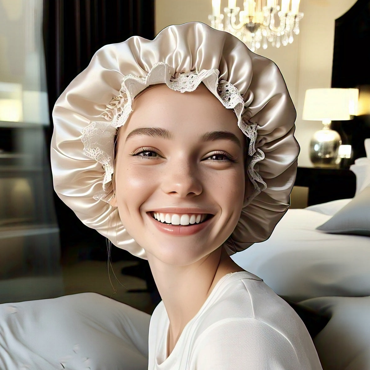Bonnet Hair in Seta per la cura dei capelli durante la notte Silk Bonnets